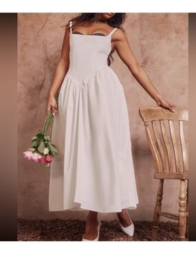 Pretty little thing midi corset style dress